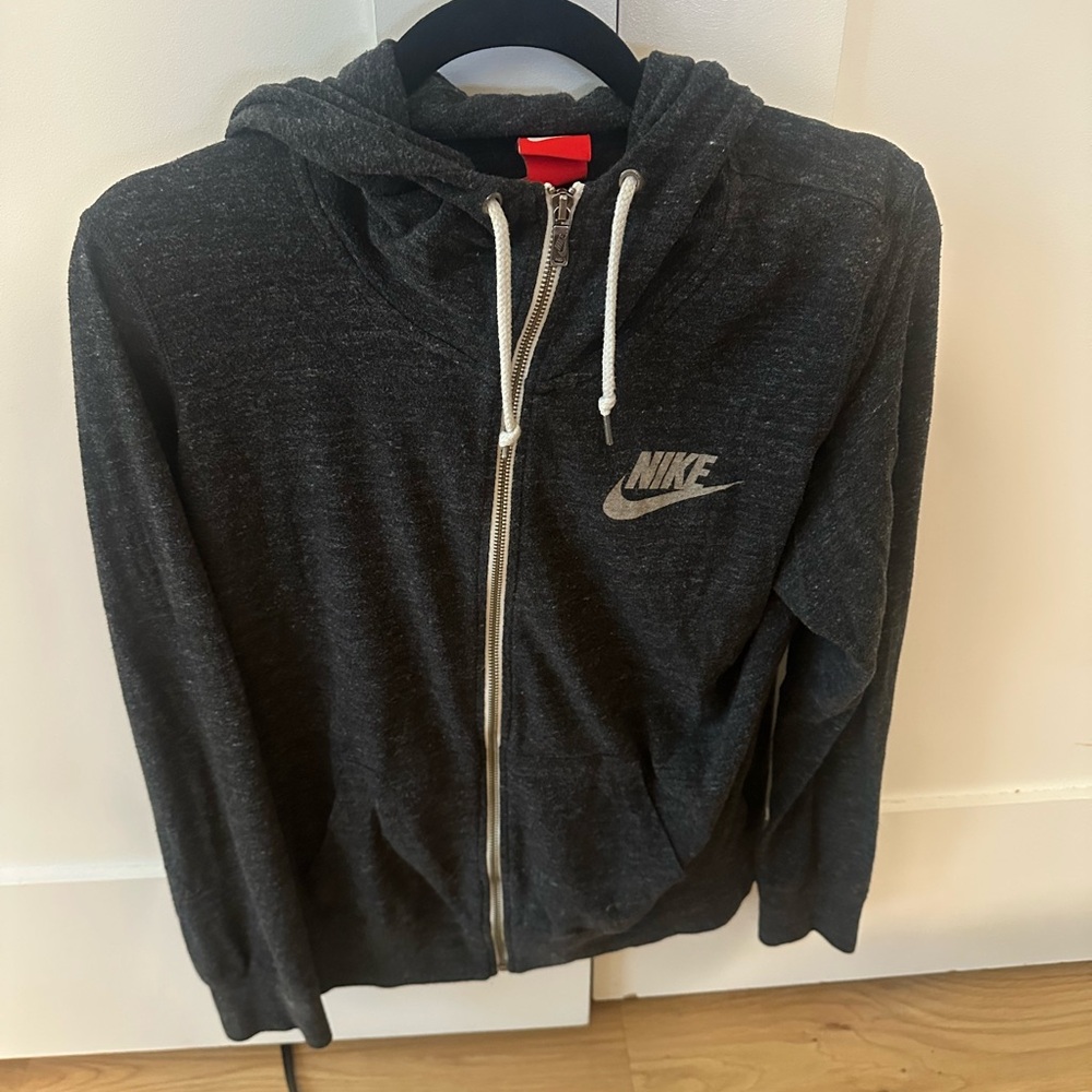 Nike Charcoal Zip-Up Hoodie
